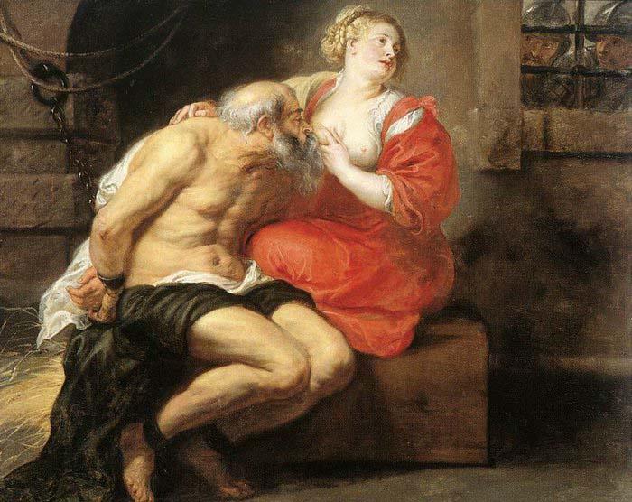 Peter Paul Rubens Cimon and Pero Sweden oil painting art